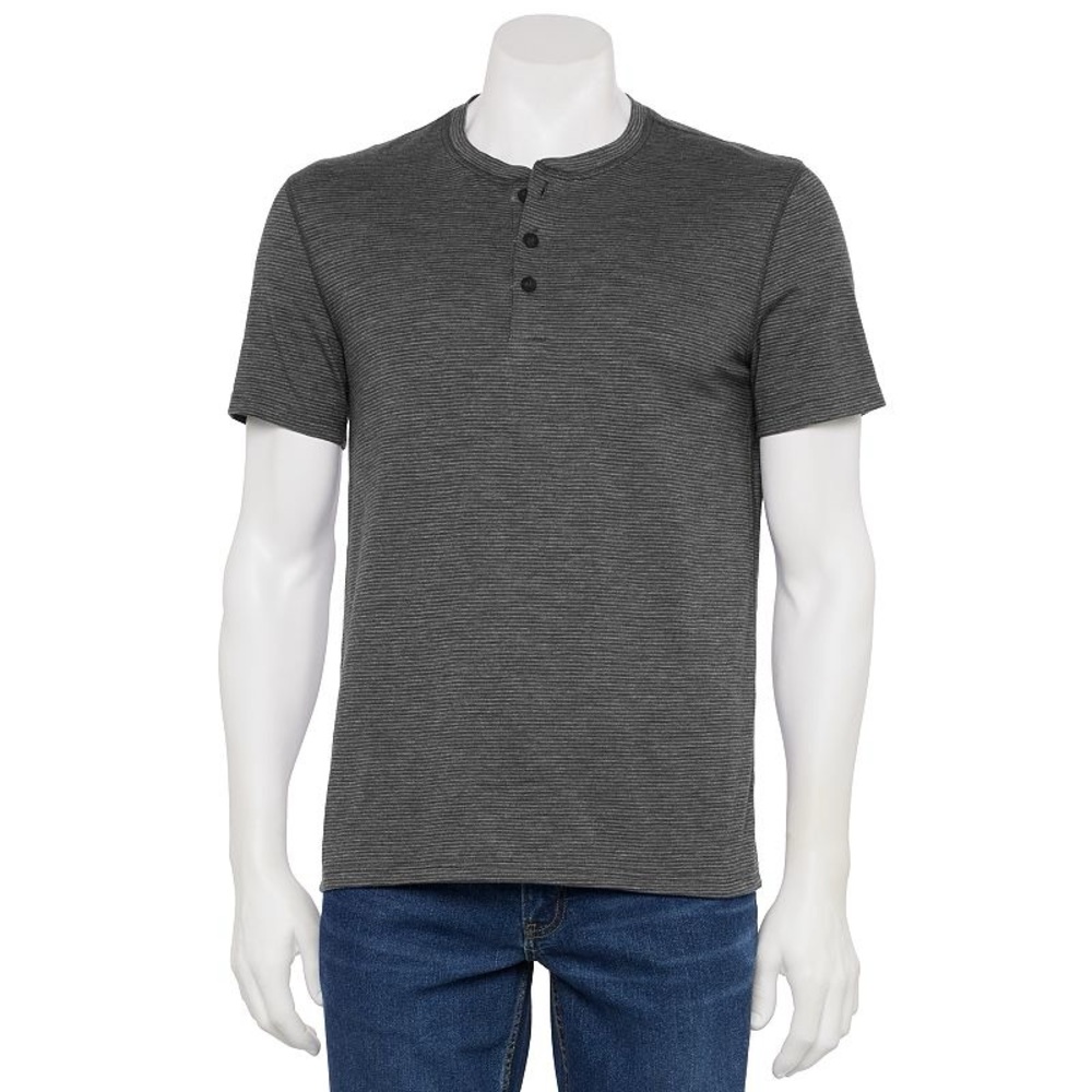 Sonoma Goods For Life Men’s Everyday Henley Shirt Gray Size Small